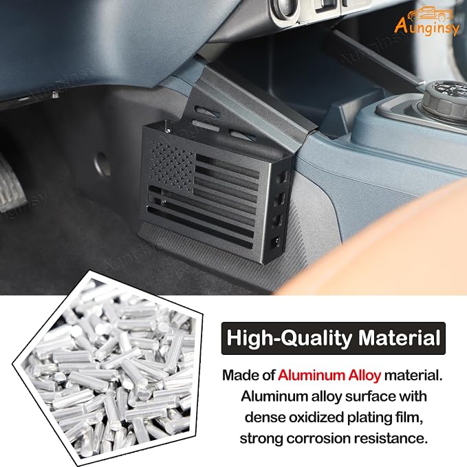 Aunginsy Center Console Left Side Gear Shift Storage Box Basket Compatible with Ford Maverick 2022-2025 Center Console Organizer Tray Side Gear Shift Armrest Storage Box Basket Interior Accessories