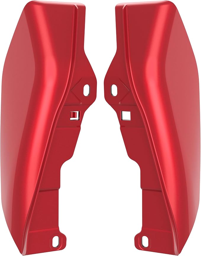 Color - Matched Mid Frame Air Deflectors Heat Shield, Perfectly Fit for Harley Touring Models 2009-2026 Wicked Red
