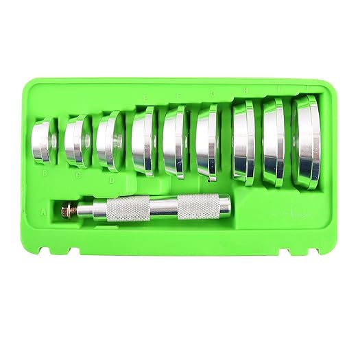 OEMTOOLS 37119 10 Piece Bearing and Race Installer Set, Seal Driver Set with 9 Discs, Master Seal Installation Tool, Bearing Installation Tool Set with Driver and Carrying Case