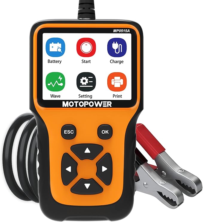 MOTOPOWER Vehicle Diagnostic Tool Battery Charger and Battery Tester