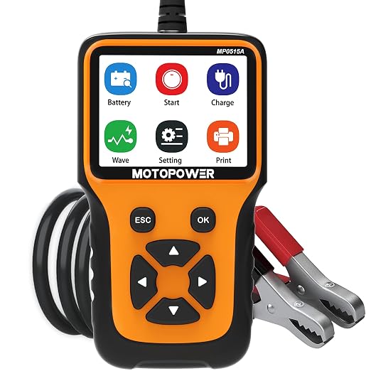 MOTOPOWER MP0515A 12V Car Battery Load Tester with MP69040