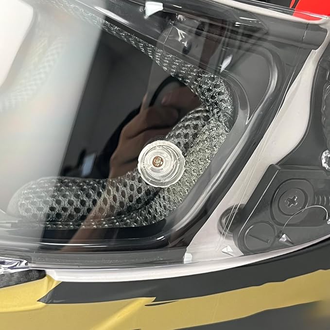 Universal 2 Pairs 4MM Helmet Visor Pins, Anti Fog Insert Pins Compatible with AGV, SHOEI, GXT, ARAI,BELL, SEDICI, HJC,ETC Helmet Visors (PIN 2)