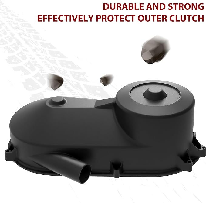 SAUTVS Cvt Air Guide Outer Clutch Cover, CVT Variator Clutch Housing Outer Clutch Drive Belt Cover for Polaris Sportsman 400 (1994) 500 (1996-1999) Accessories (1PCS, Replace #5433542)