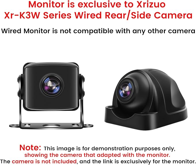 Xr-K3W Series 10.36 Inch Monitor for RV Backup Camera System, Applicable to Xr-K3W