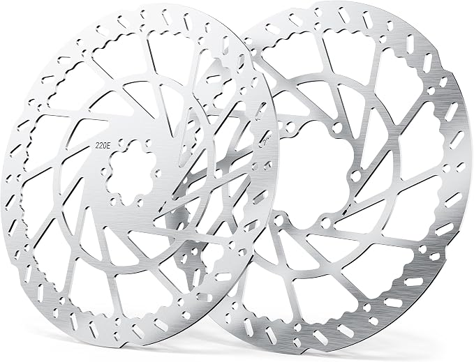 Heavy Duty 220MM Front & Rear Brake Disc Set, Stainless Steel Rotors for Talaria Sting R Road Legal [TL50l.Sting R[TL4000],X3 MX [TL2500]& X3 Road Lega1 [TL25]