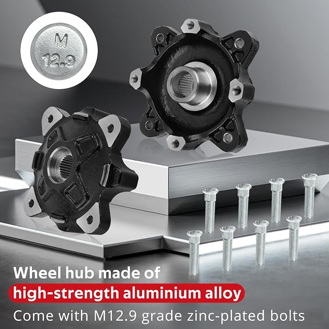 JAVIK Front Left & Right Wheel Hub Compatible with Polaris Ranger 800 Diese-l 900 700 RZR 900 800-4 570 ACE 570 900 OEM# 5137127-067 5137659-067 5136254-067 5142569-067 5137539-067 7517871