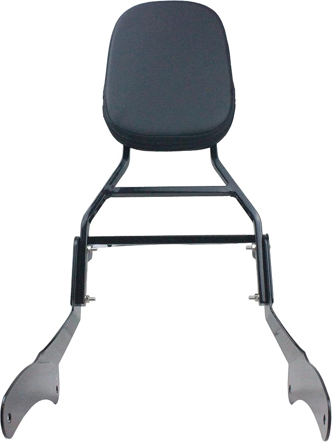 YHMOTO Passenger Backrest Sissy Bar with Luggage Rack for Kawasaki Vulcan 900 VN900 Classic Custom 1996-2023 (New Style-Black)
