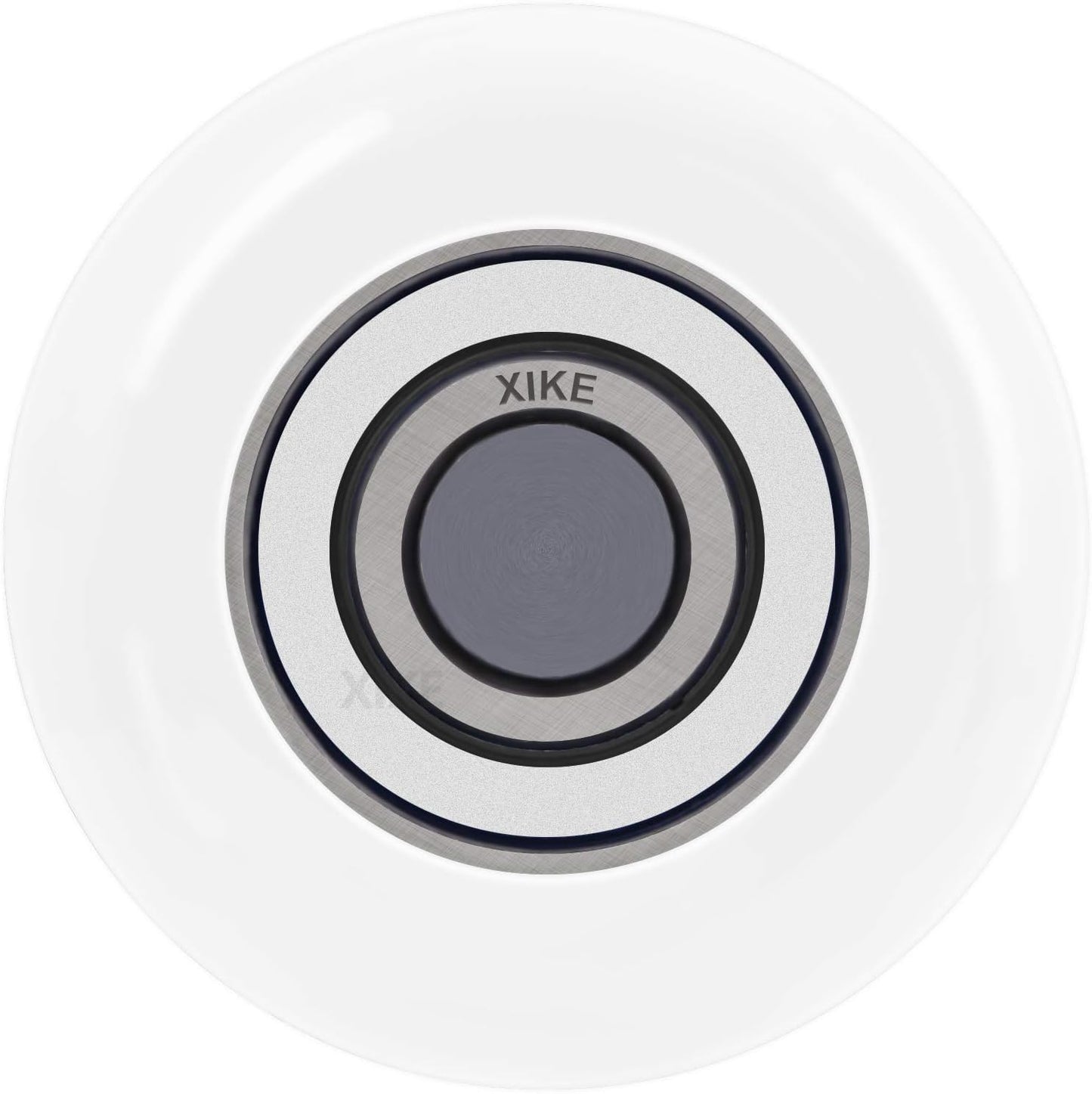 XiKe 12 Pack White 2" Nylon Garage Door Roller 4" Stem, Quiet/Durable and High Load, Use 6200-2RS Double Seals Precision Bearings.