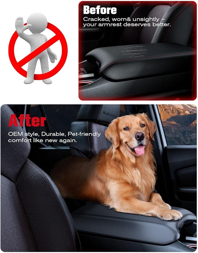 for 2023~2026 Honda Pilot/2024~2026 Passport&Ridgeline 2-in-1 Silicone Center Console Armrest Cover& Armrest Hidden Privacy Tray - [OEM Design& Friendly Liquid Silicone Rubber] - Thin Black