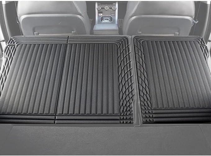 TripleAliners Vehicle Mat Universal Fit Trunk Cargo Liner All Weather Protection XPE Material Seat Back Protector Trim-to-Fit Compatible with Most Cars SUV Sedan(Backrest Mat) NO for Suede Surface