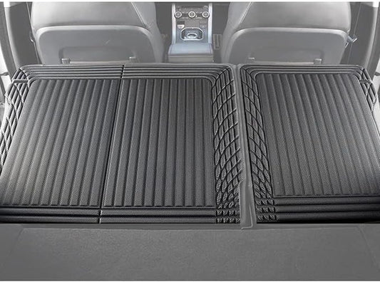 TripleAliners Vehicle Mat Universal Fit Trunk Cargo Liner All Weather Protection XPE Material Seat Back Protector Trim-to-Fit Compatible with Most Cars SUV Sedan(Backrest Mat) NO for Suede Surface