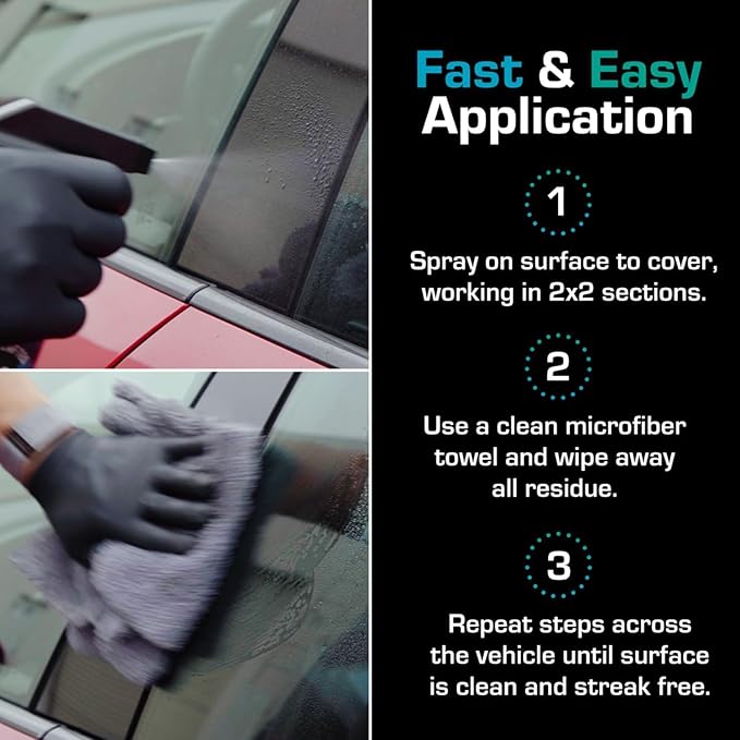 Ethos DETOX - Ceramic Coating Prep Spray, Panel Wipe, Glass Cleanser - Remove Your Old Ceramic Coating, Wax, or Sealant - Multi-Purpose Formula - Leaves Nothing But the Shine (16 OZ - 2PK)
