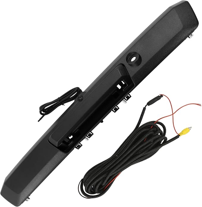 Tailgate Handle with Rear View Backup Camera, 170 ° Wide-Angle Rear Camera Compatible with 2017-2022 Ford F250 F350 F450 Super Duty, Without Release Button, Replaces#HC3Z-9943400-NA
