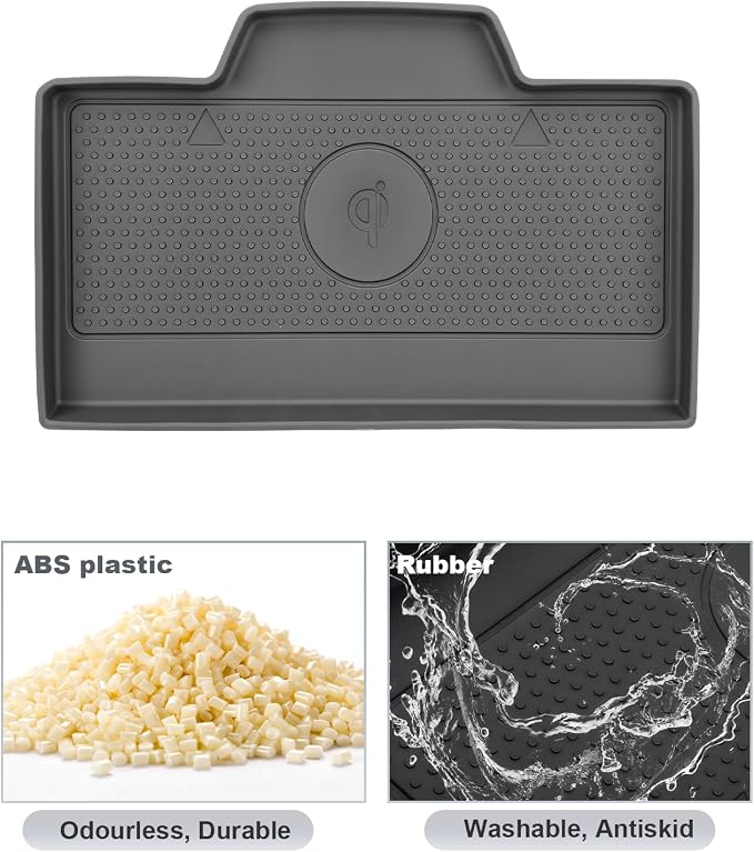 SKTU for 2026 Mazda CX-5 Wireless Charging Mat for 2026+ Mazda CX-5 Wireless Charging Pad Mazda CX5 2026 Accessories Non-Slip Console Pad 2026 CX5 Rubber Console Mat-Durable