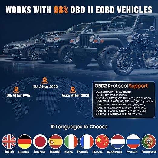 V511 OBD2 Scanner & Probe Tester