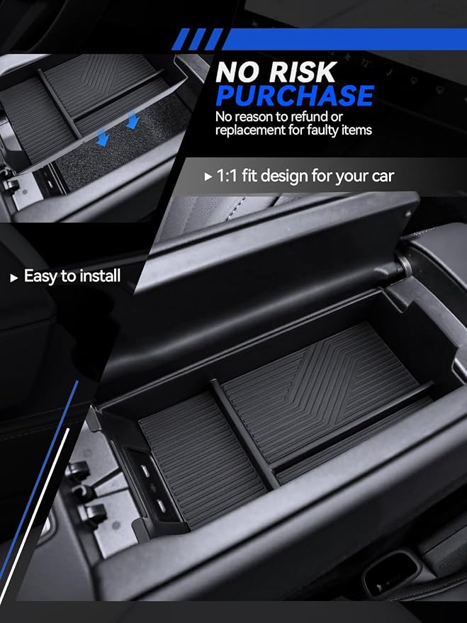 for Mercedes E350/E450 Center Console Organizer 2024 2025 2026 Mercedes Benz E-Class W214 All Trims Accessories Armrest Tray Middle Storage Box Insert Container Durable ABS Plastic