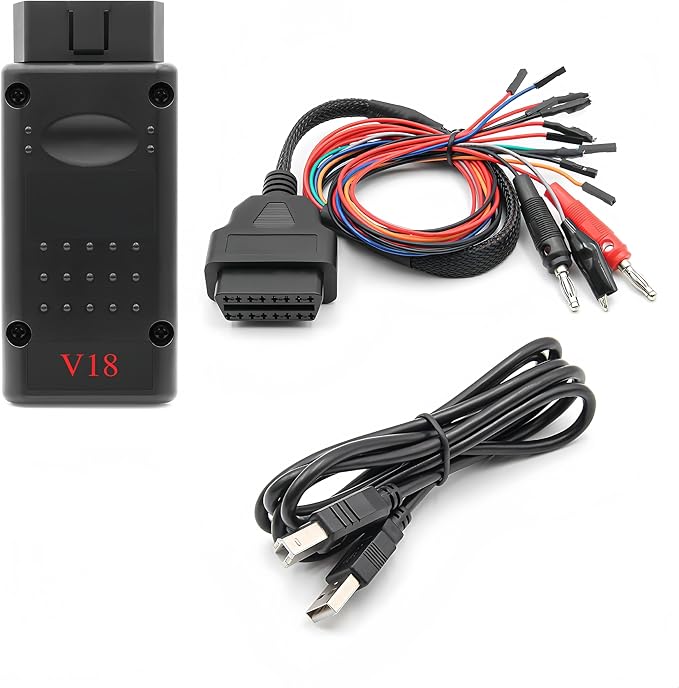 V18MPPS Diagnostic Cable for ECU M3.8 M5.9 ME7xx MED9 MED17 EDC15/16/17, Compatible for Washinglee Delphi Siemens Marelli Delco Sagem Trionic and etc.