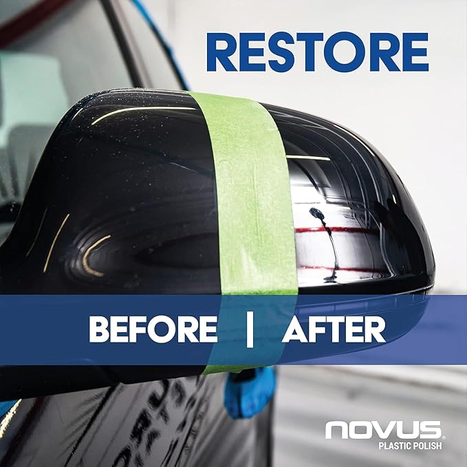 NOVUS-PK1-8 | Plastic Clean & Shine #1, Fine Scratch Remover #2, Heavy Scratch Remover #3 (8 Ounce, 6 Polish Mates)