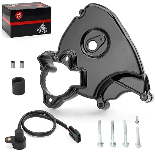 Engine Front Drive Sprocket Cover & Speed Sensor Compatible with Suzuki GSX1300R Hayabusa 1999-2007 11361-24F10 34990-35F00