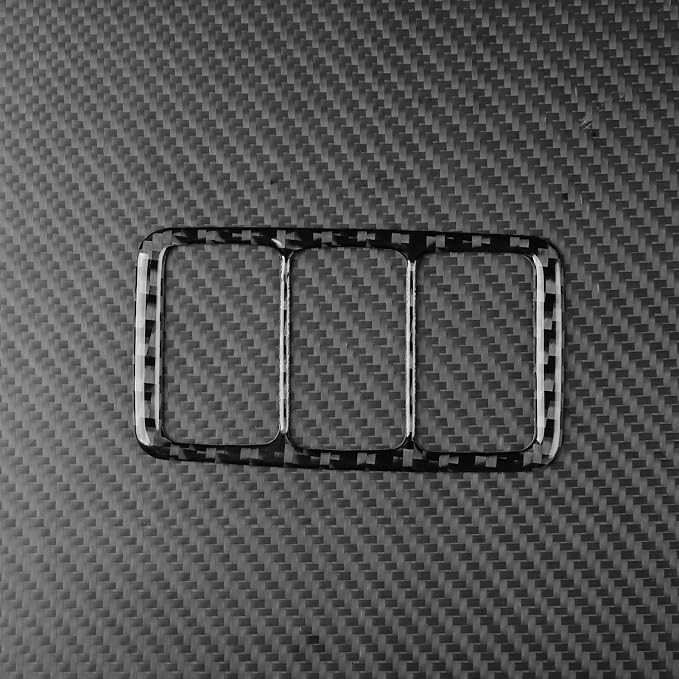 Black Soft Carbon Fiber car Interior Headlight Switch 1/Piece Decorative Sticker Suitable for Acura TSX 09-14 Carbon Fiber car Interior