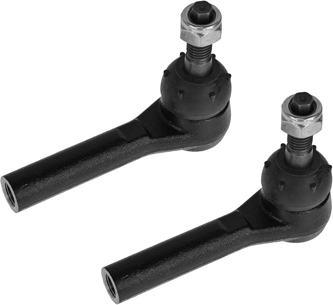 TRQ Outer Left and Right Tie Rod Set 2 Piece Compatible with 01-10 Chevrolet Silverado 2500 HD, 01-10 GMC Sierra 2500 HD, 03-21 Chevrolet Express 2500, 03-21 GMC Savana 2500, 03-09 Hummer H2