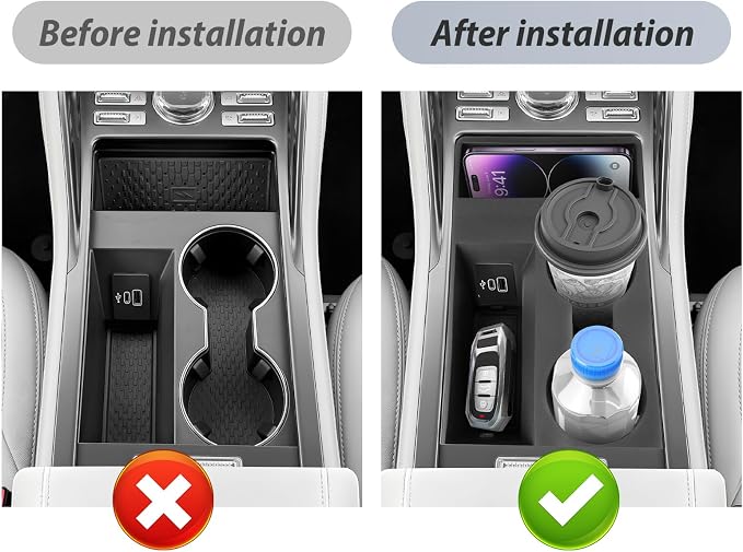SKTU for 2024 2025 2026 Lincoln Nautilus Cup Holder for 2024-2026 Lincoln Nautilus (Premiere/Reserve/Black Label) Center Console Cup Holder 2024 2025 2026 Nautilus Accessories Non-Slip Cup Holder