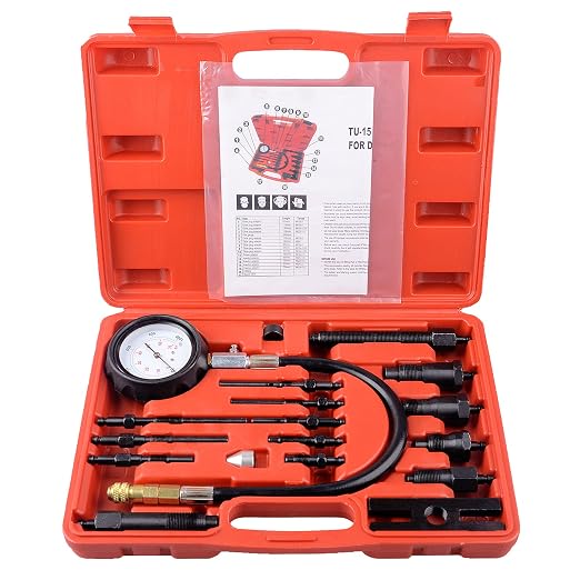 DAYUAN 17 pc Diesel Engine Compression Tester Kit Bundle with DAYUAN Diesel Injector Puller Tool with Slide Hammer