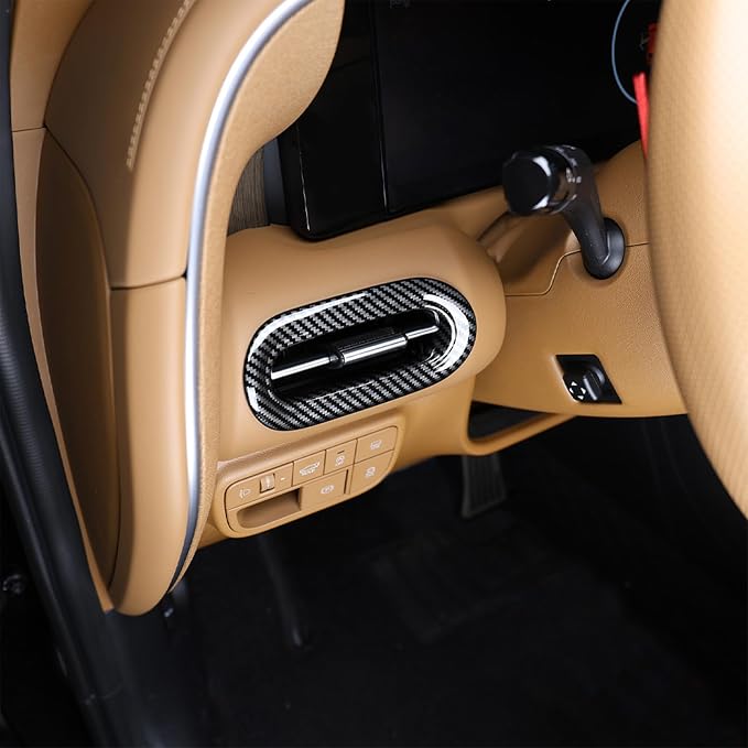 Compatible with Hyundai Palisade 2026 Accessories 2pcs ABS Car Interi or Upper Air Vent Outlet Cover Trim (Carbon Fiber Pattern)