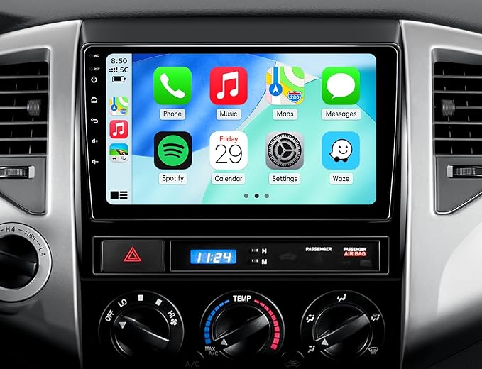 Car Radio Stereo for Toyota Tacoma 2005-2015,Android 15 2+64G 9" Touch Screen Radio with CarPlay Android Auto Bluetooth GPS Navigation HD Backup Camera