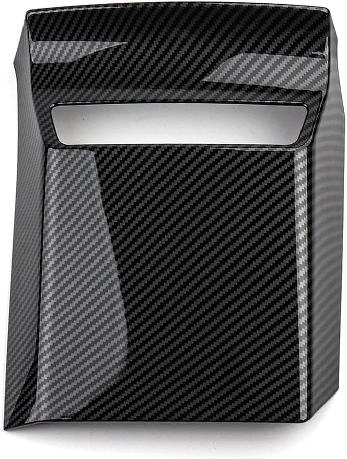 Car Central Control USB Charging Port Cover, Compatible with Kia EV6 2022-2024 Accessories (Carbon Fiber Pattern)
