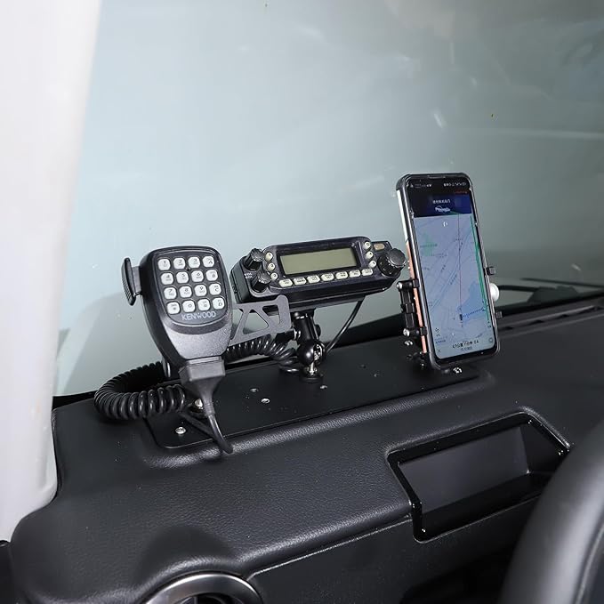Car Central Control Multi-Function Phone Bracket Compatible with Ineos Grenadier 2020-2026 Dash Panel Cell Phone Holder Insert Accessories (Type E, Style B)