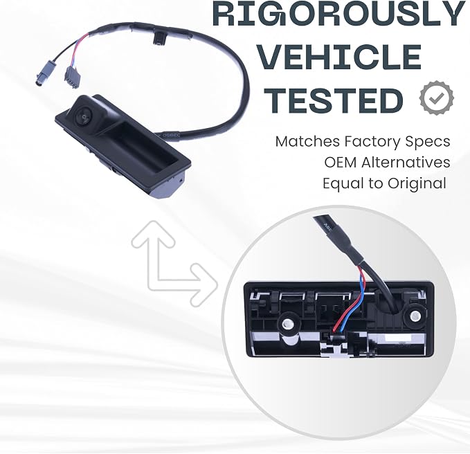 Backup Camera Replaces for 2016 2017 2018 2019 Volkswagen Passat Release Switch OE Part # 561827566D9B9 561980121B 561827566C 561827566D