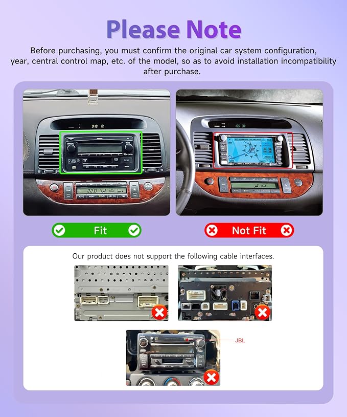 Rimoody 4G+64G Android 15 Car Stereo for Toyota Camry 2000-2006, 9 Inch Incell Touchscreen with Physical Buttons, Wireless CarPlay Android Auto GPS WiFi Bluetooth FM RDS EQ SWC Type-C Backup Camera