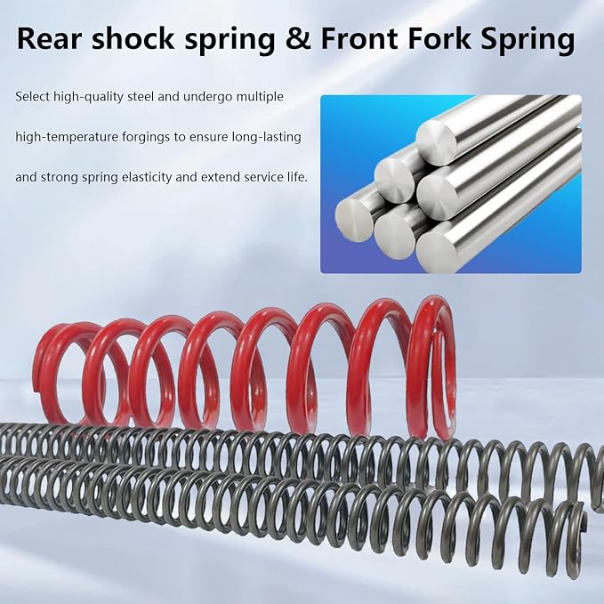 Heavy Duty Front Fork Spring & Rear Spring Suspension Kit Fit for for KLX140L KLX140R KLX140R F KLX140R L | Suspension Kit