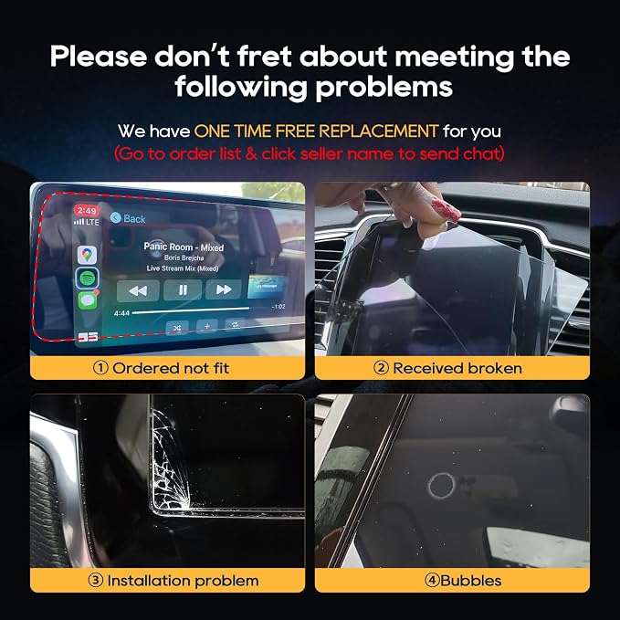 LFOTPP 2019-2021 Corolla Cross Car Navigation Screen Protector for 2019-2022 2023 RAV4 Corolla CHR Tacoma Hatchback 8-Inch Glass 2019-2023 RAV4 C-HR Infotainment Screen Protector Center Touch (8-Inch)