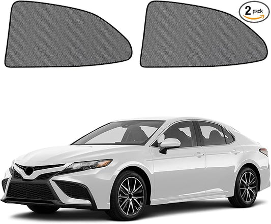 Car Window Shades for 2018-2024 Camry - Rear Side Window Sun Shade for Baby, Breathable Mesh Car Privacy Window Covers, UV Protection & Heat Insulation for Road Trips, Napping, Camping (2 PCS)