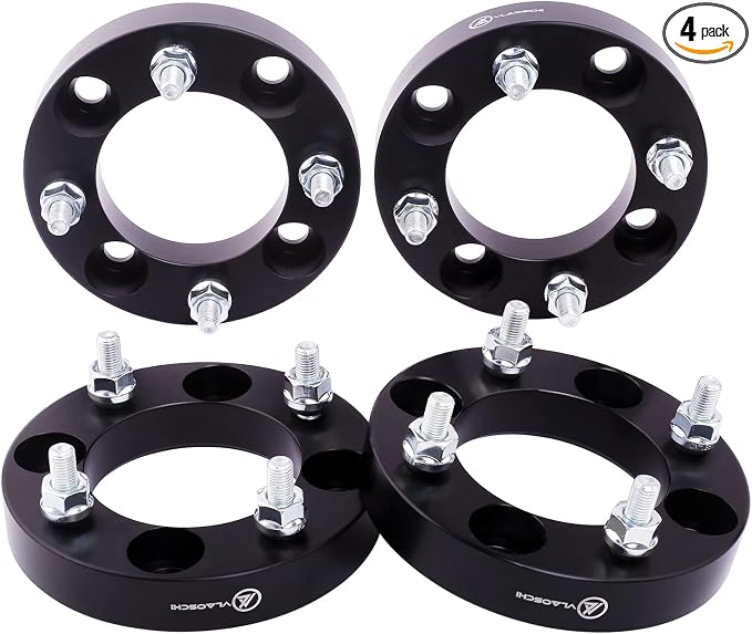 Black Forged 4x110 to 4x137 ATV Wheel Adapters 1 Inch with 10x1.25 Studs Compatible with Honda Suzuki-Yamaha-Kawasaki 4 Lug for Foreman Rincon Rancher Kodiak Grizzly King Quad - Pack of 4
