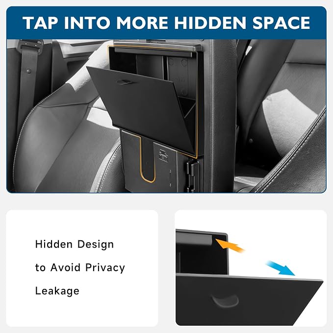 BlBLOZ Center Console Hidden Box Organizer Compatible with Toyota 4Runner 2010-2022 2023 2024 Accessories Armrest Hidden Organizer Secret Compartment Organizer