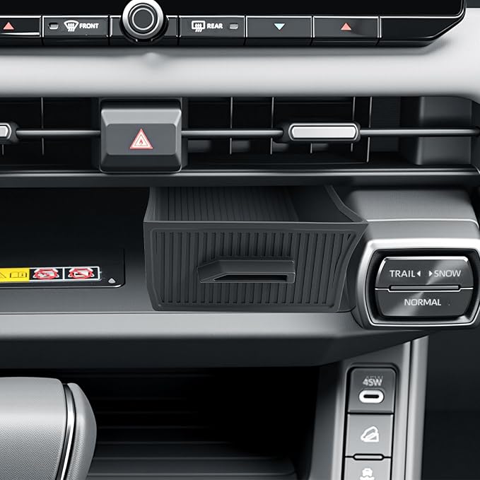 BIBIBO for New 2026 Toyota RAV4 Center Console Storage Drawer Tray 2026 RAV4 Console Organizer Under Navi Cubicle Extra Storage Box Drawer Silicone 2026 Toyota RAV4 Accessories