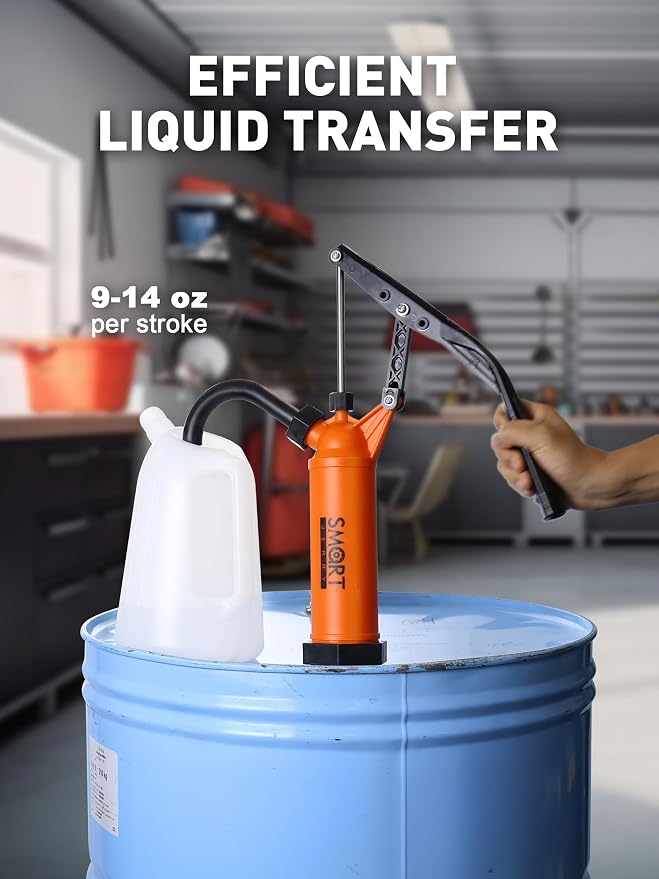 55 Gallon Drum Pump for DEF, DEF Pump for 55gal Barrel, 9-14 oz per Stroke | barrel pump, 55gal drum pump, manual water pumps, 55 gallon water pump, Fit 5-55 Gallon Drums with 1-1/2" or 2" NPT Thread