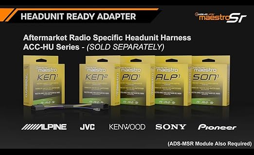 Idatalink Maestro HRN-SR-GM2 T-Harness for Select Chevrolet/GMC GM Vehicles 2010+, replace the factory radio while retaining steering wheel controls & use of factory amp (ADS-MSR module also required)