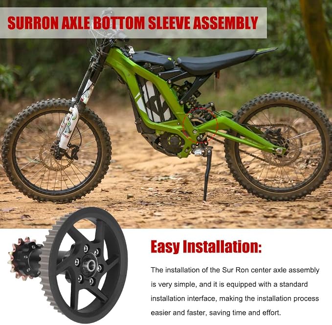 Axle Bottom Sleeve Assembly for Surron Center Axis Transmission Kit for Electric Dirt Bike