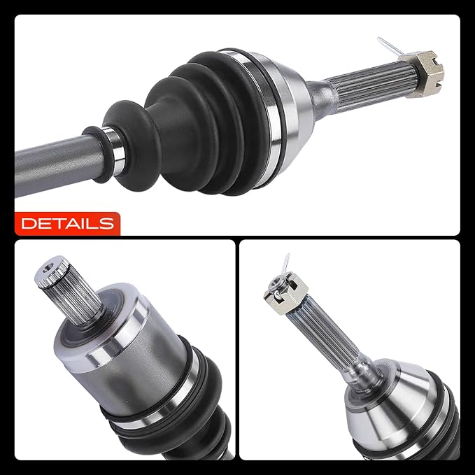 A-Premium Pair (2) Front CV Axle Shaft Assembly Compatible with Polaris Sportsman 400/600 4X4 2005, Sportsman 450 2006, Sportsman 500/700/800/MV7 2005-2006, Driver and Passenger Side, Replace# 1380234