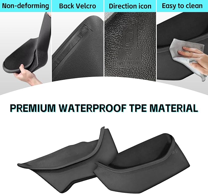4PCS Door Side Organizer TPE Front Rear Door Pocket Storage Boxes for Tesla Model Y Juniper 2025 2026 Interior Accessories
