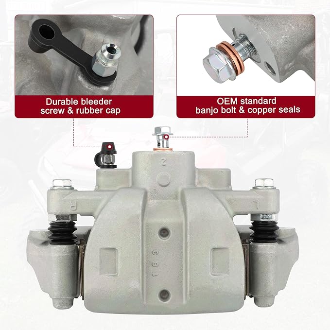 M MATI Front Right Disc Brake Caliper & Sintered Pads Kit for Honda Pioneer 1000 Talon 1000 1000X 1000R SXS1000 2016-2023 45250-HL4-A01