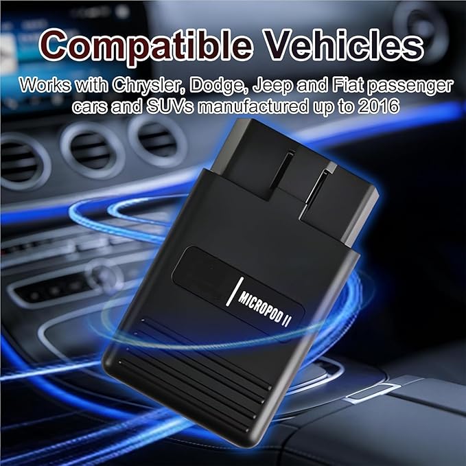 Micropod 2 V17.04.27 MicroPod II Programming Scanner for Chrysle-for D0dge/for Je-p, OBD-2 Car Diagnostic Tool DBRIII Multi-Languages Available