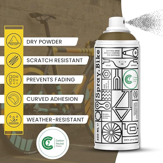 Spray.Bike Spray Paint | Designed Mainly for Bicycles | Multi-Use Acrylic Spray Paint for Metal, Plastic | High Coverage Bike Paint, 400ml, Eagle