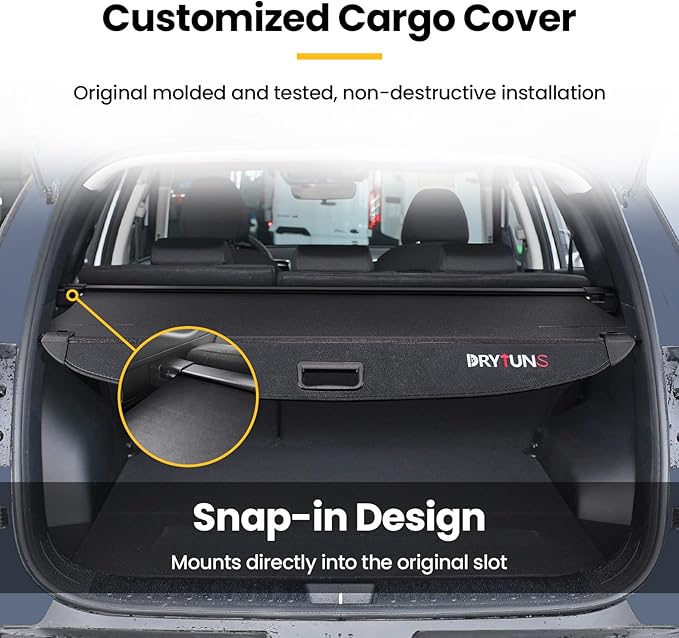 Cargo Cover for Hyundai Tucson 2022-2026, Retractable Trunk Cover Privacy Shade for 22-26 Hyundai Tucson (Leather)