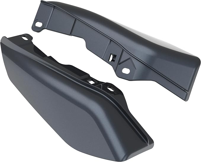 Color - Matched Mid Frame Air Deflectors Heat Shield, Perfectly Fit for Harley Touring Models 2009-2026 Black Tempest