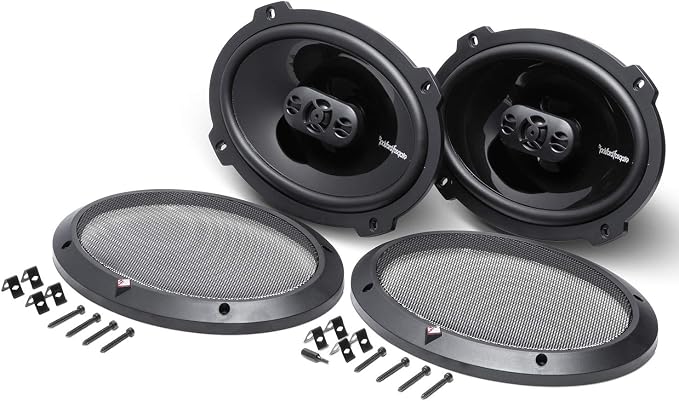 Rockford Fosgate P1694 Punch 6"x9" 4-Way Coaxial Full Range Speakers - Black (Pair)